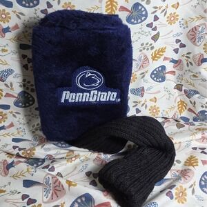 Penn State OS Driver Headcover Unisex Navy Blue Faux Fur Golf Club Protector PSU